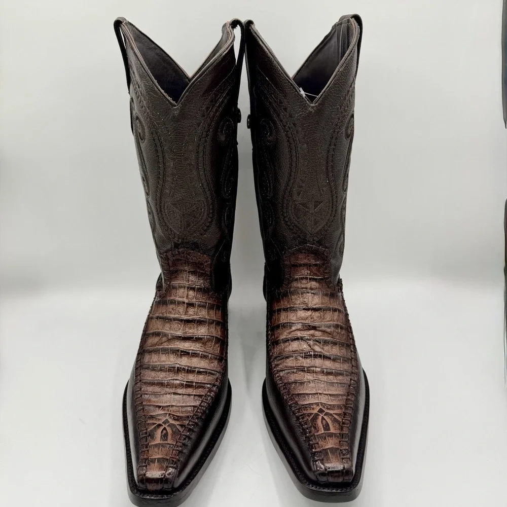 Rock'em Boots‎ Men's Size 9 Brown Bovine Leather Pointed Toe